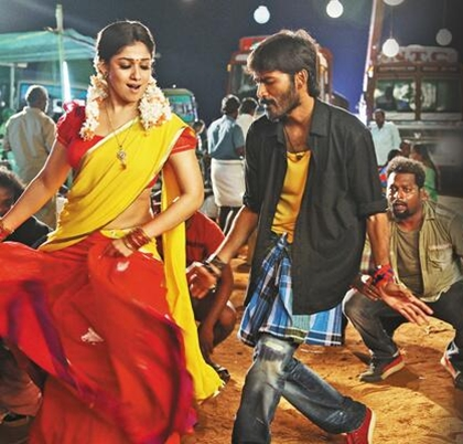Dhanush and Nayantara in Ethir Neechal